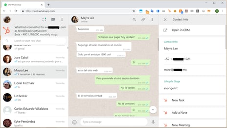 WHATSAPP CRM интеграция
